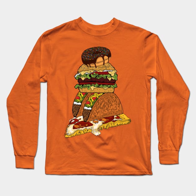 Junk Food Long Sleeve T-Shirt by Astrablink7